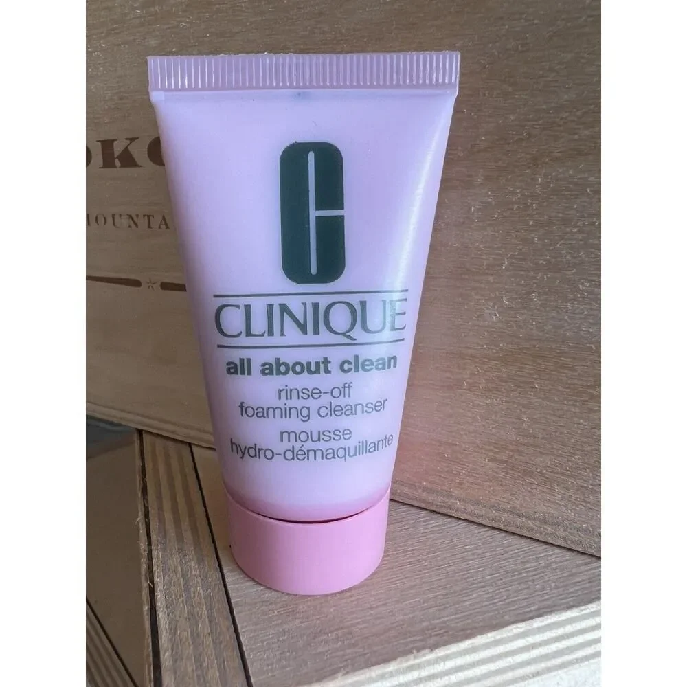 CLINIQUE All About Clean Rinse-Off Foaming Cleanser 1oz/30ml Travel Size NEW
